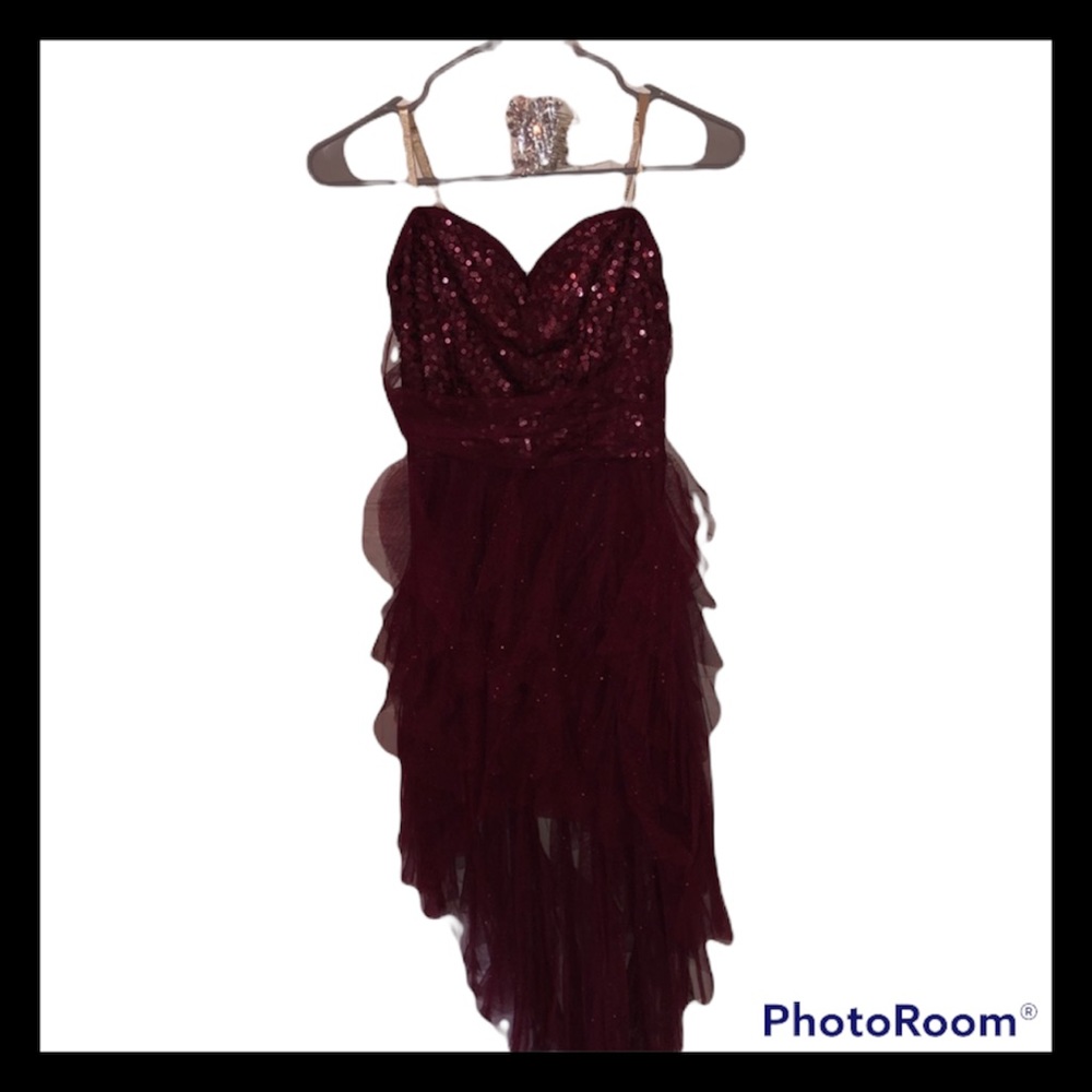 Theatricals Maroon Sequin Dress Dance Costume